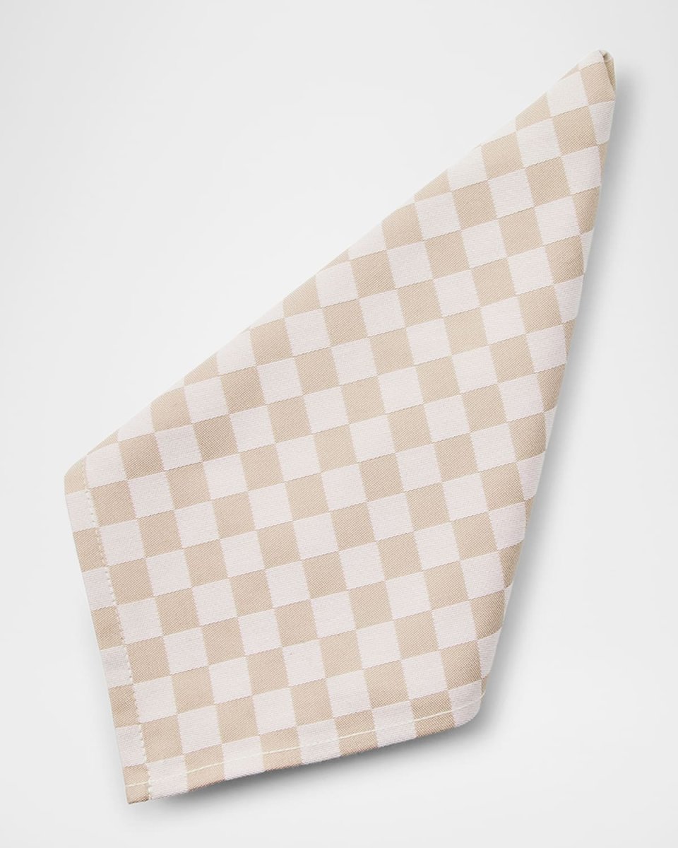 Flax Check Napkin, Set of 4